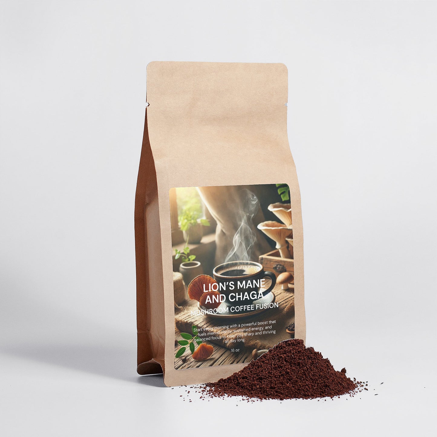 Mushroom Coffee Fusion - Lion’s Mane & Chaga 4oz