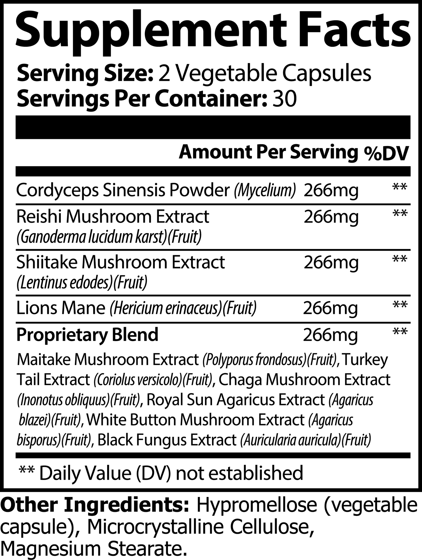 Alpha Mushroom Complex 10x